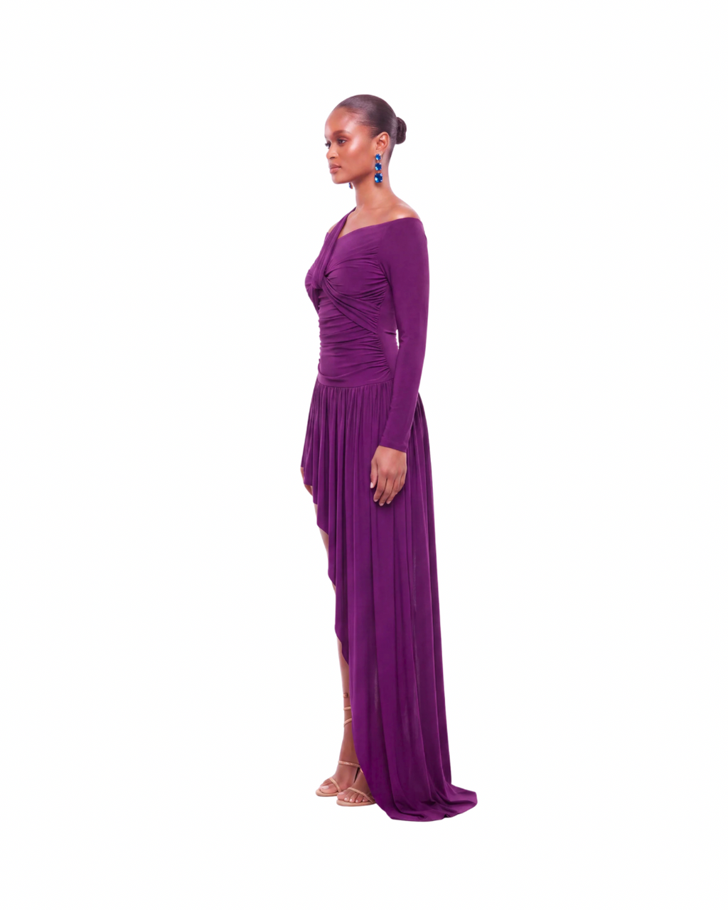 ARIA DRESS - EGGPLANT