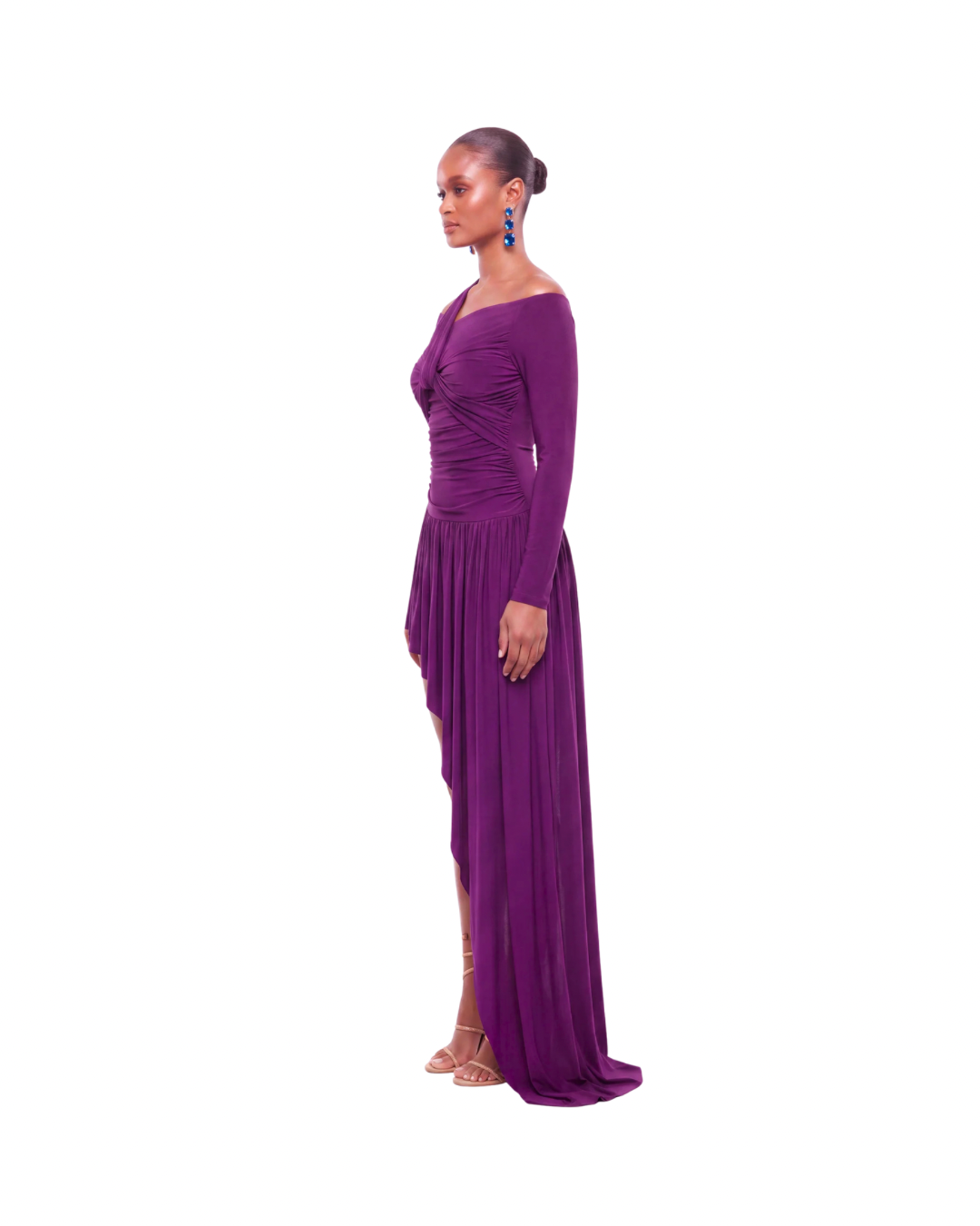 ARIA DRESS - EGGPLANT