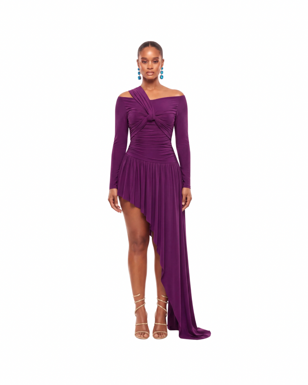 ARIA DRESS - EGGPLANT