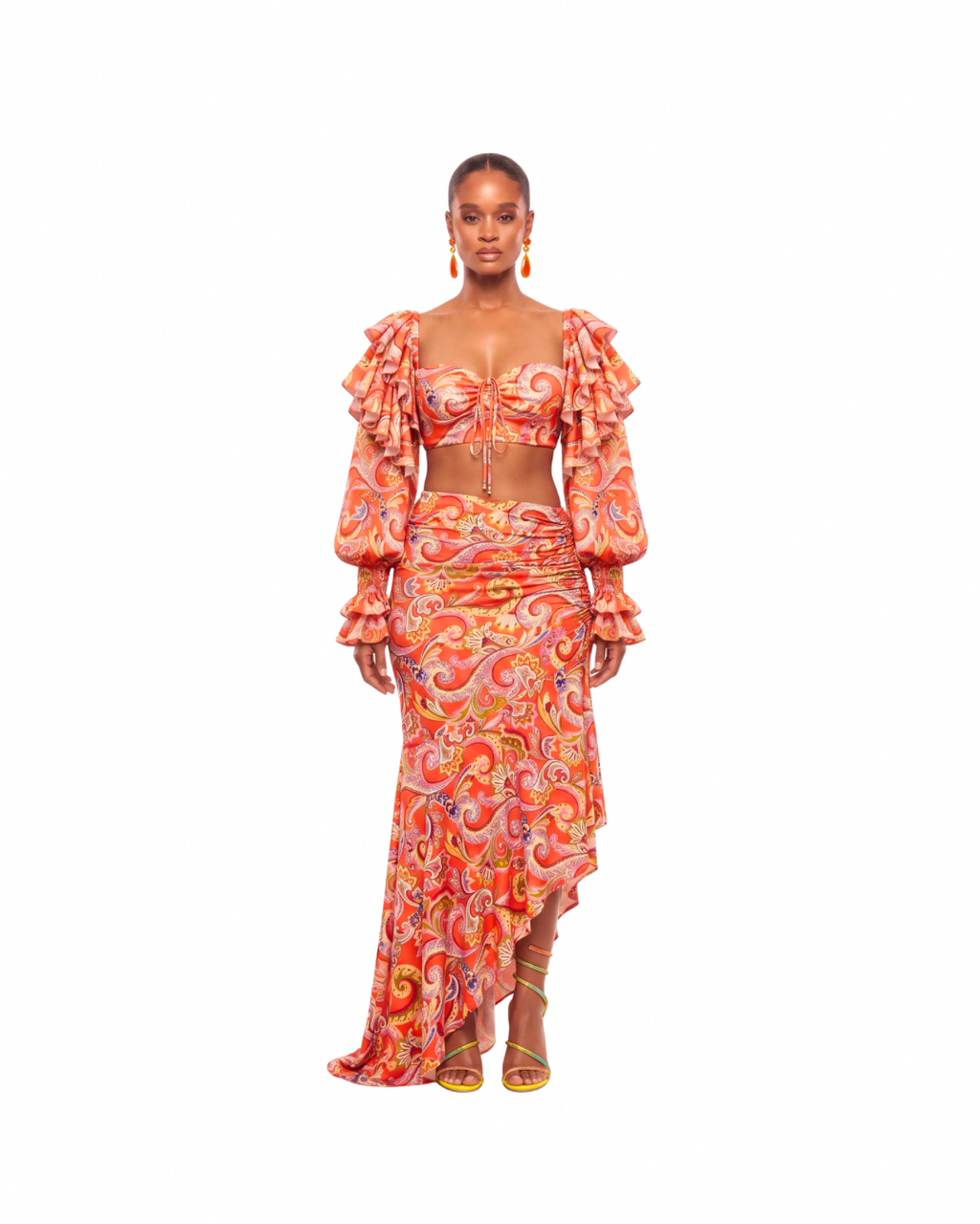 SORAYA MAXI - FIRE PAISLEY