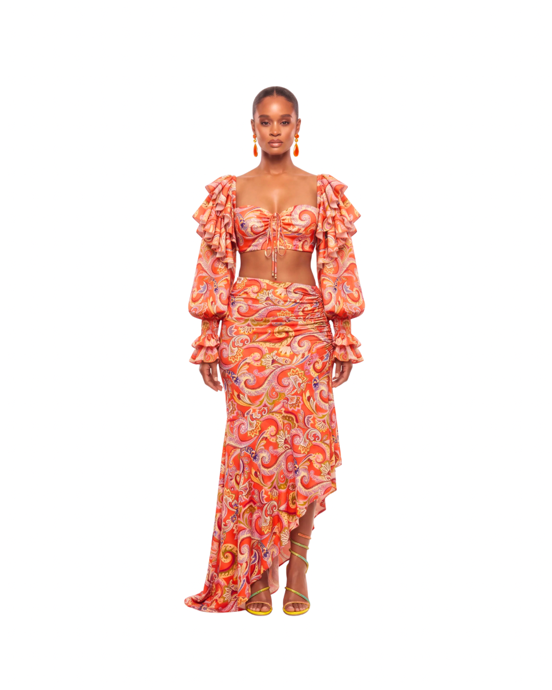 SORAYA MAXI - FIRE PAISLEY