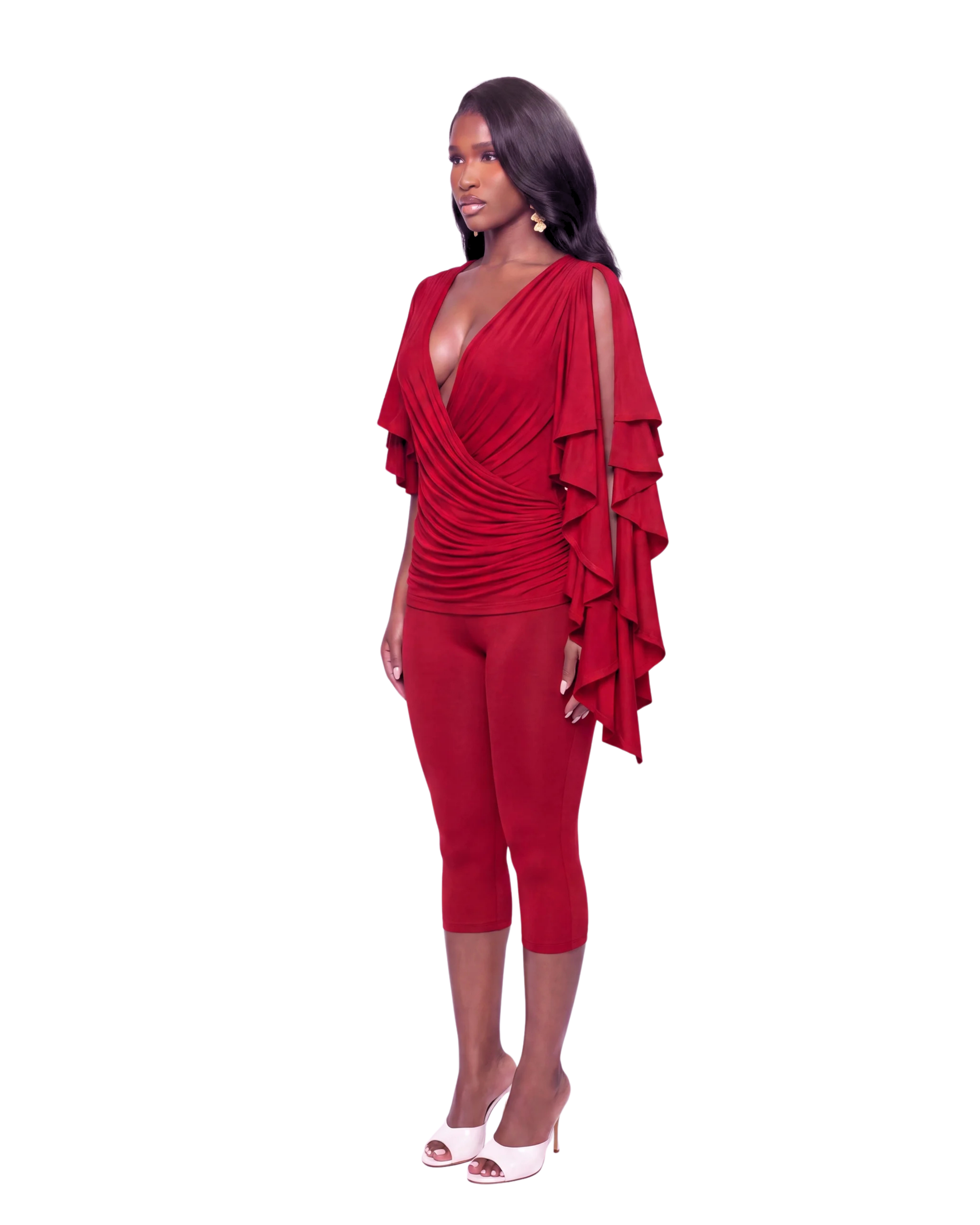 BRIELLE TOP - CRIMSON