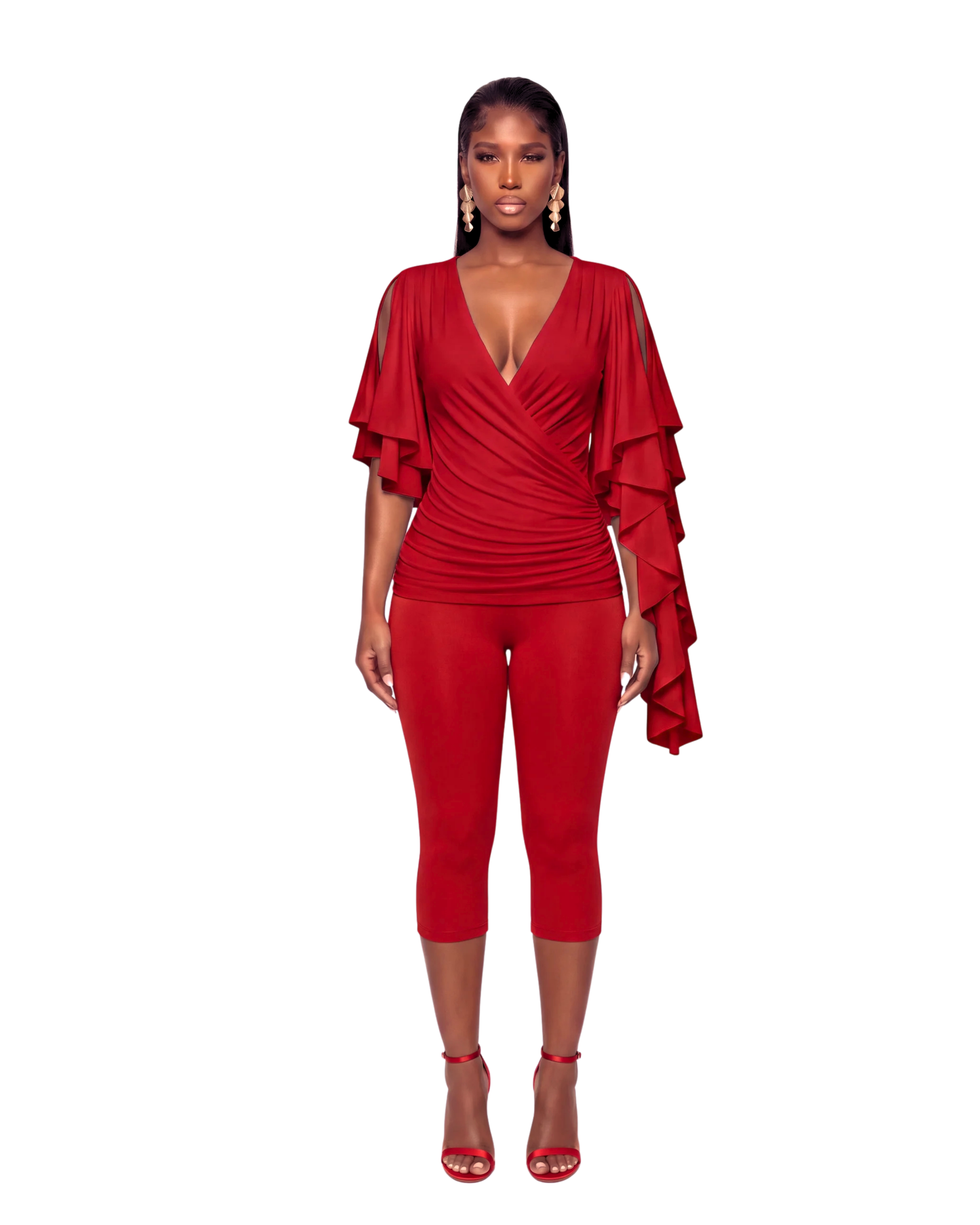 BRIELLE TOP - CRIMSON
