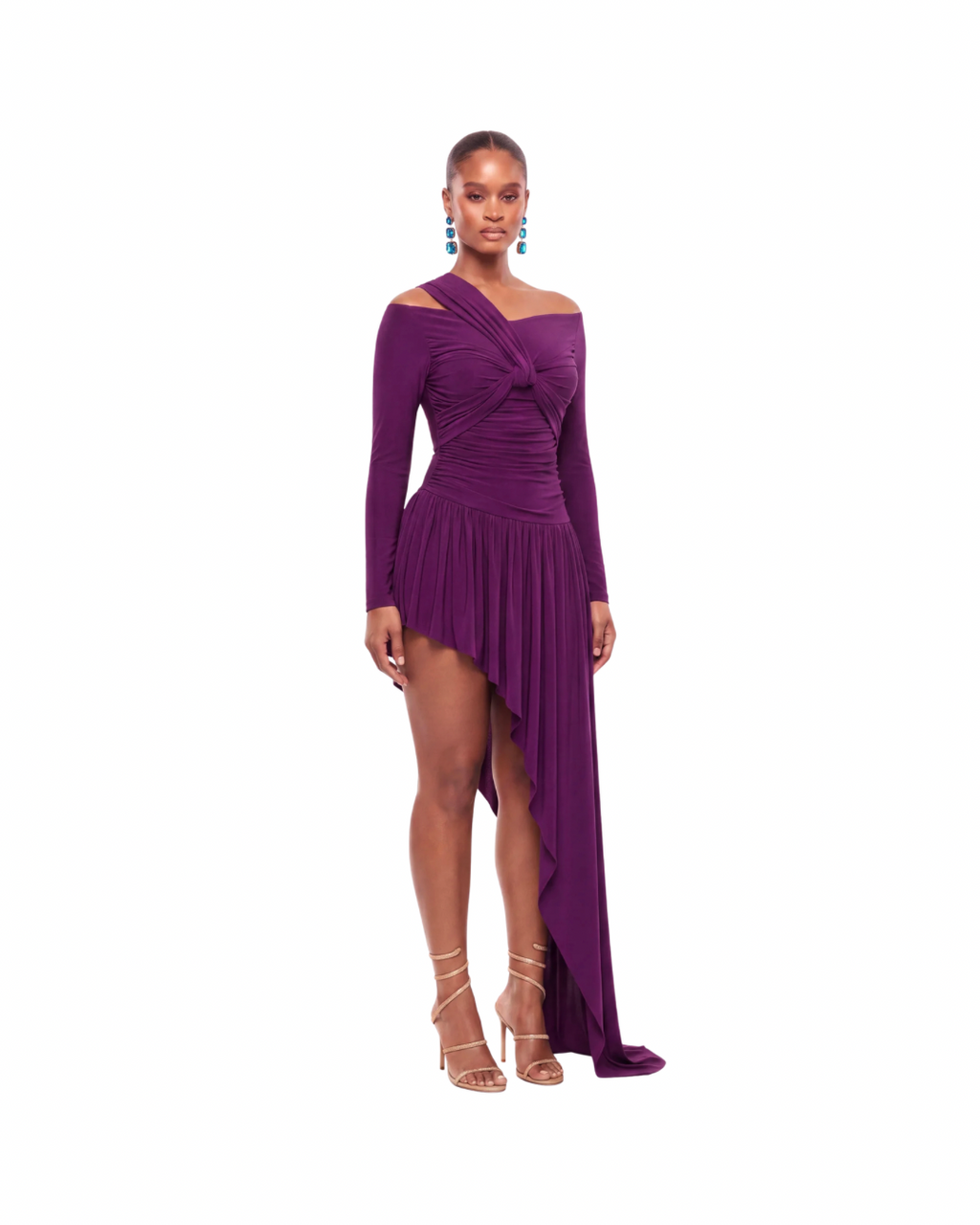 ARIA DRESS - EGGPLANT