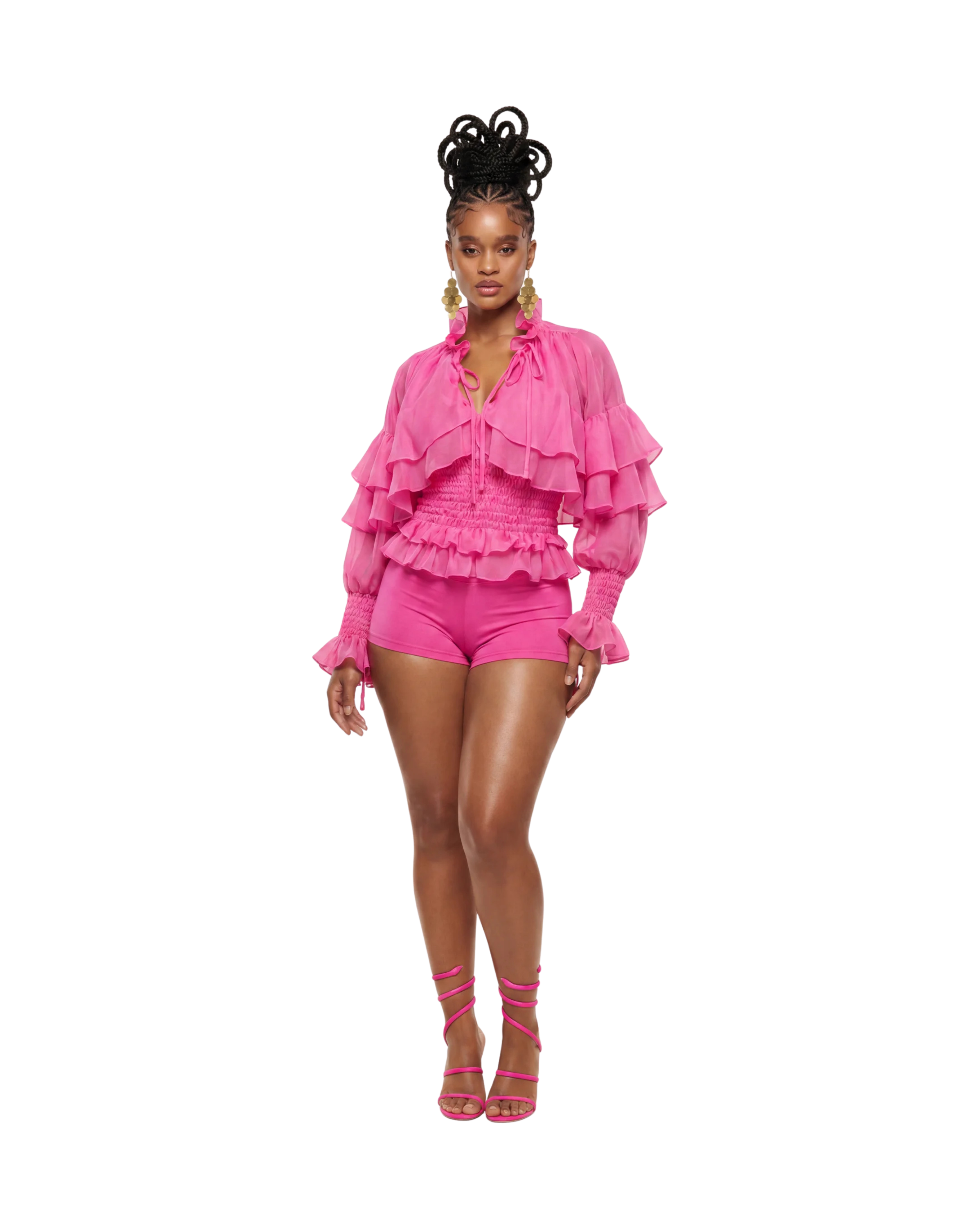DAPHNE SHORTS - HOT PINK