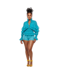 DAPHNE SHORTS - TURQUOISE