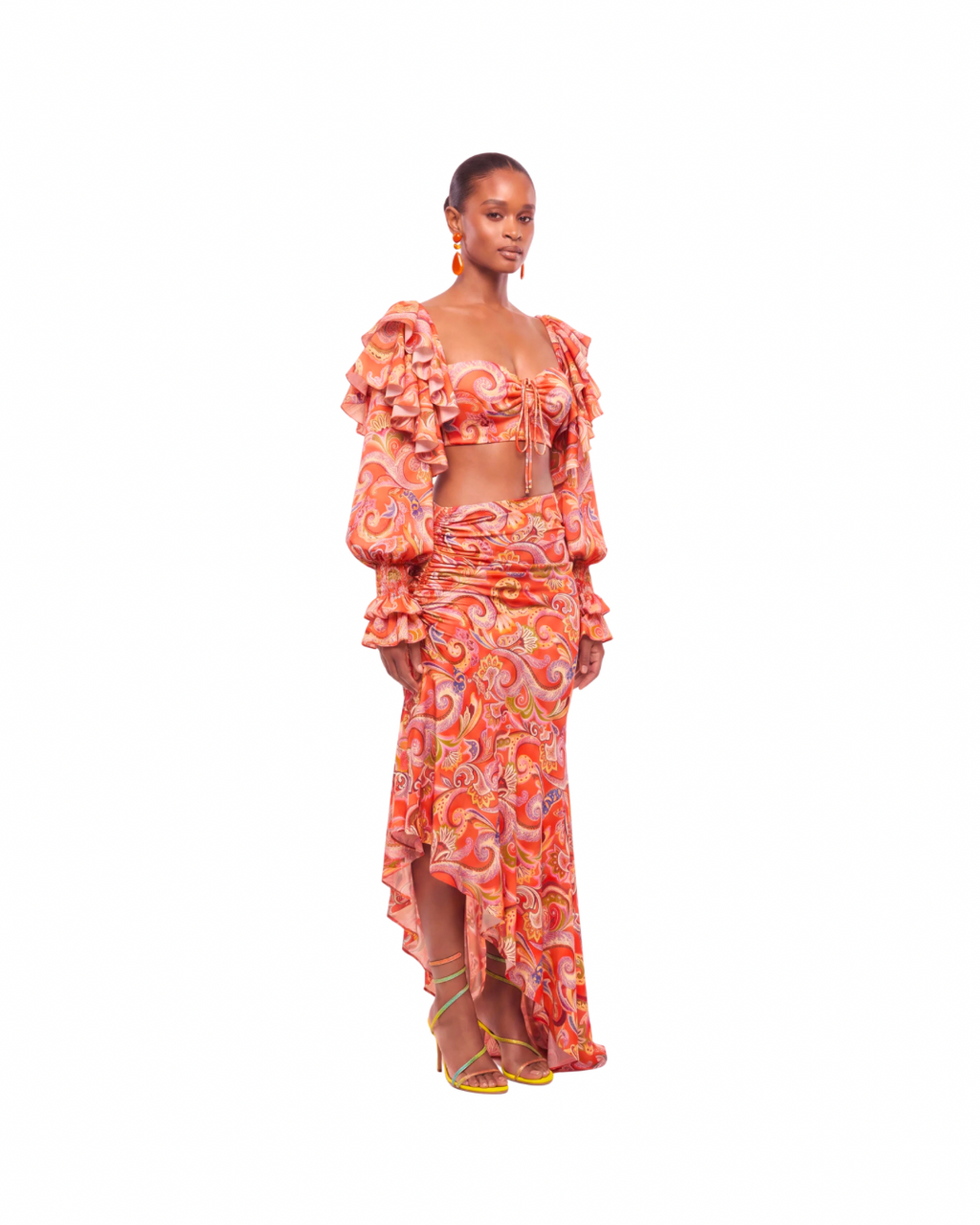 SORAYA MAXI - FIRE PAISLEY