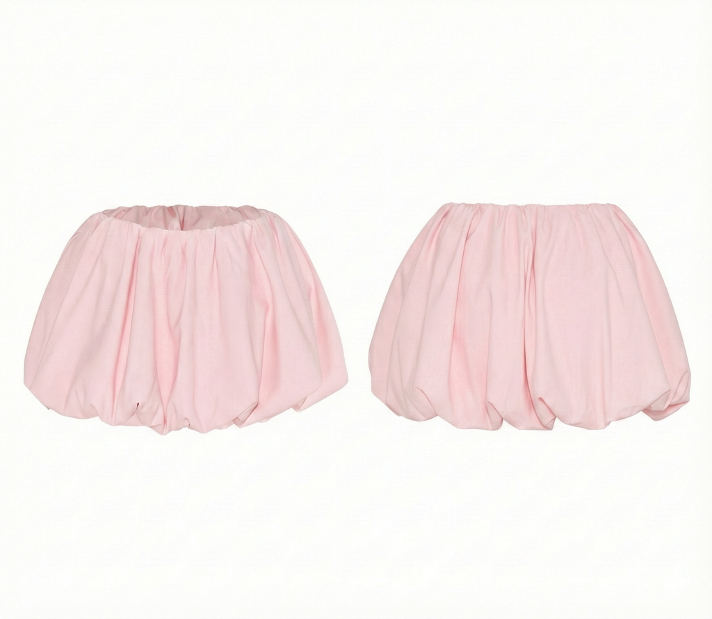 NOMI BUBBLE SKIRT -Pink