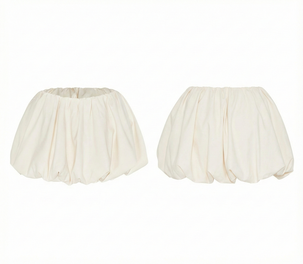 NOMI BUBBLE SKIRT - White
