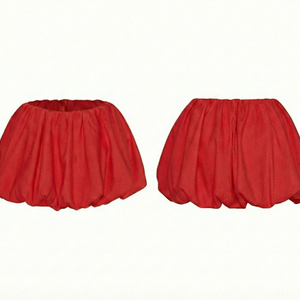 NOMI BUBBLE SKIRT - Red