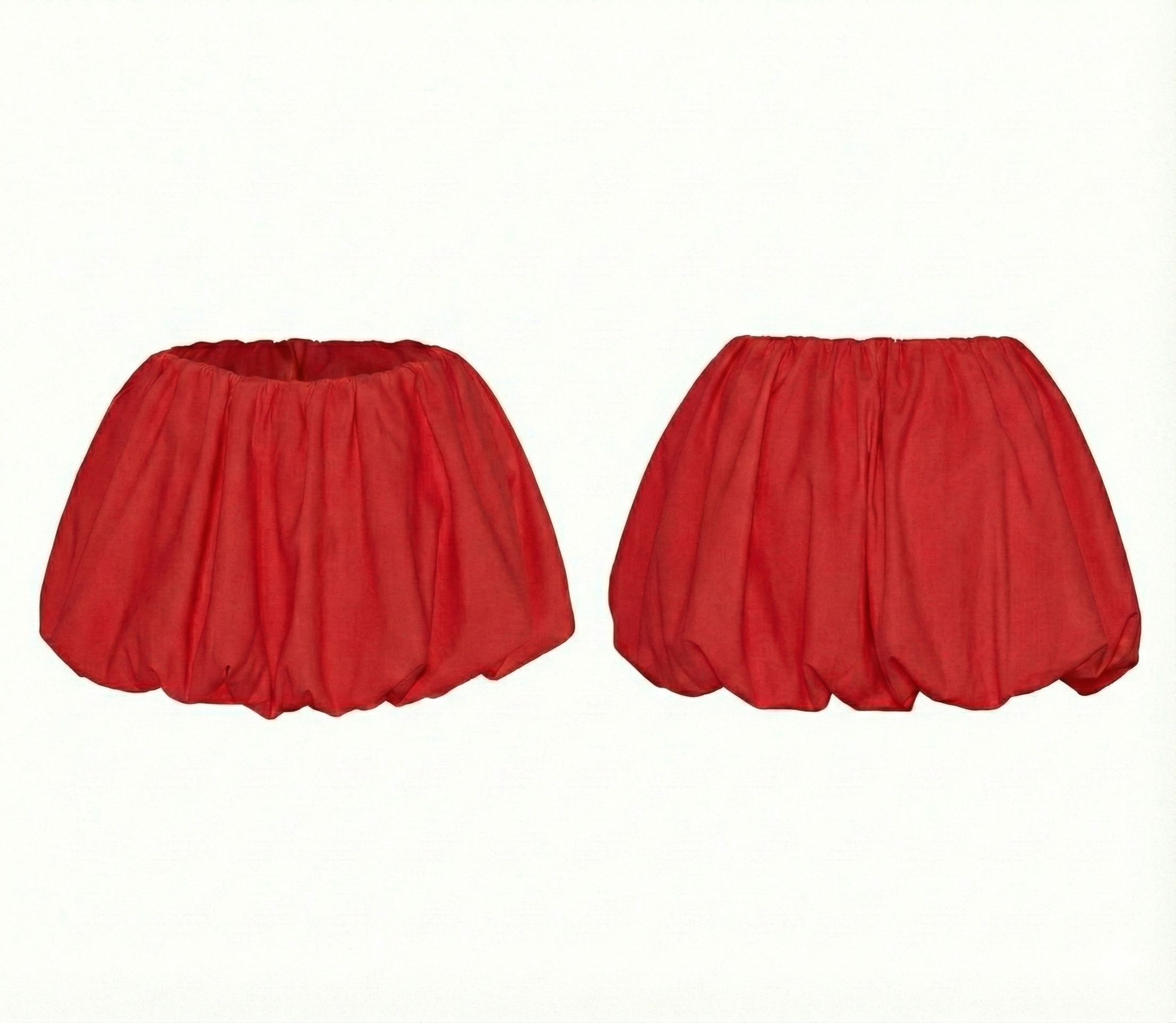 NOMI BUBBLE SKIRT - Red