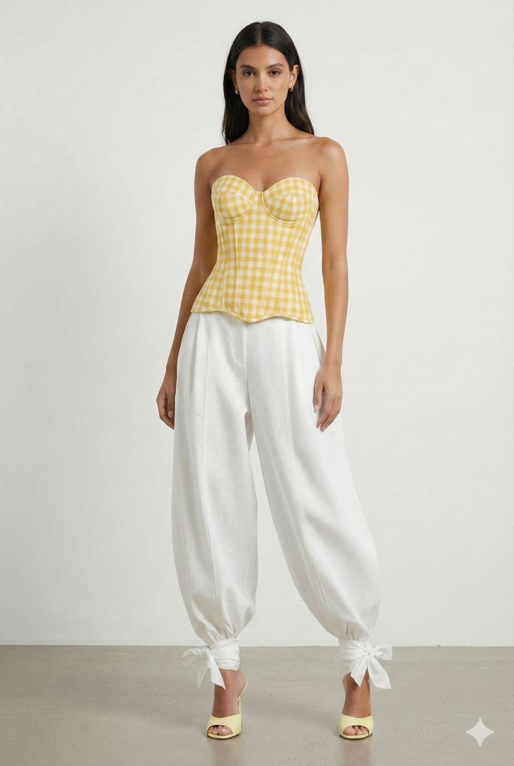 NOMI CORSET TOP - Yellow