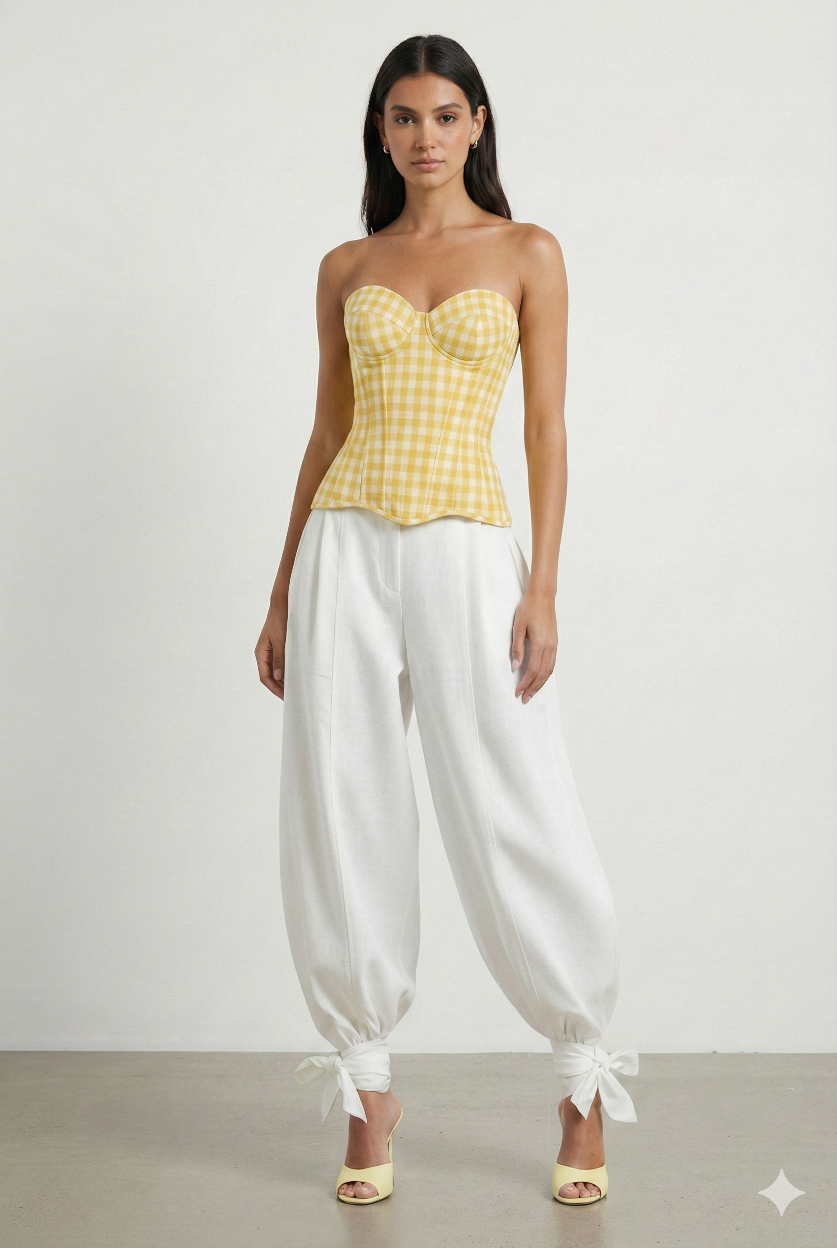 NOMI CORSET TOP - Yellow