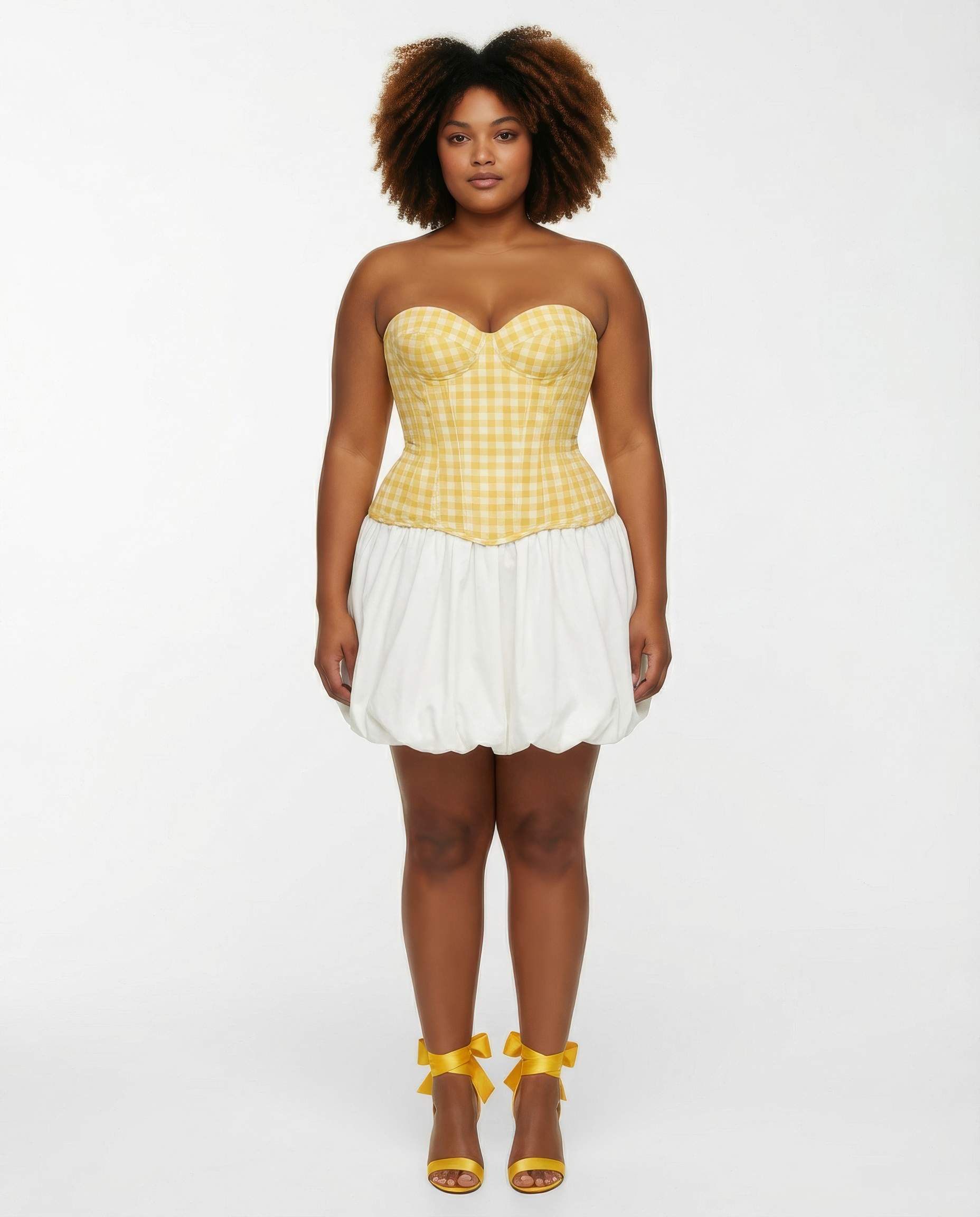 NOMI BUBBLE SKIRT - White