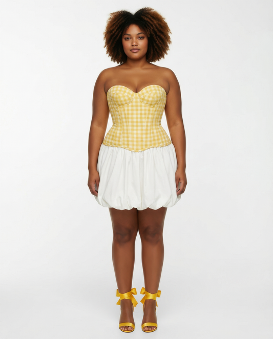 NOMI BUBBLE SKIRT - White