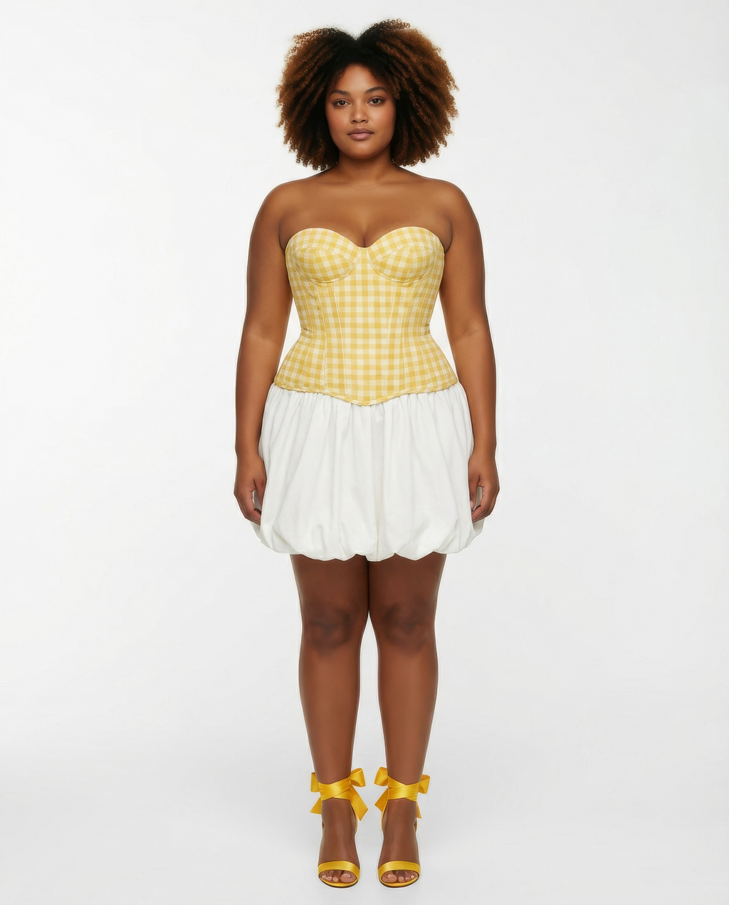 NOMI CORSET TOP - Yellow