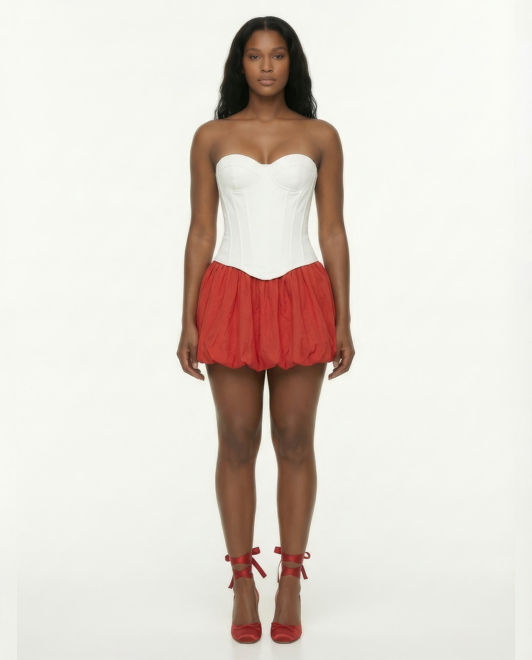 NOMI CORSET TOP - White