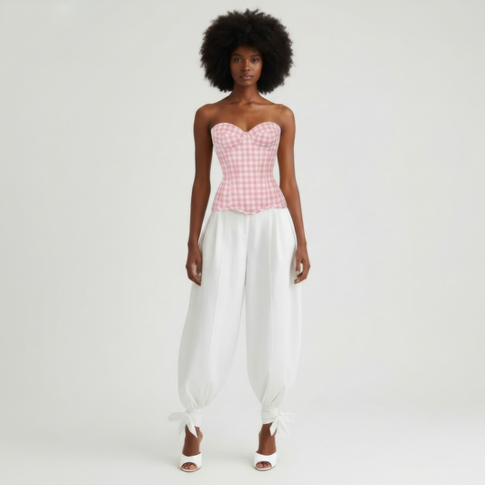 NOMI CORSET TOP - Pink