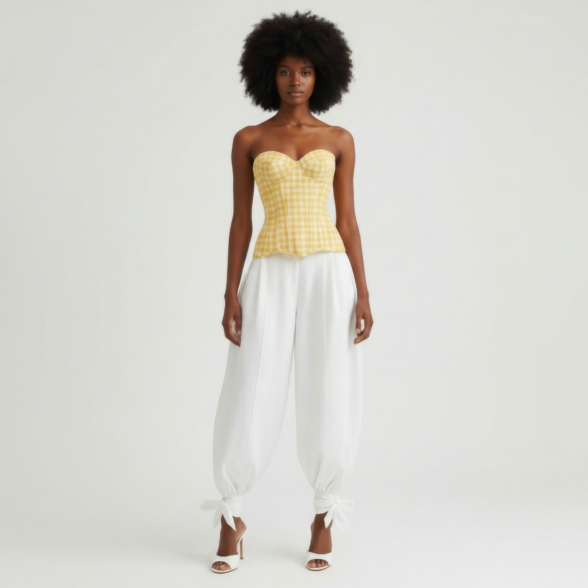 NOMI CORSET TOP - Yellow